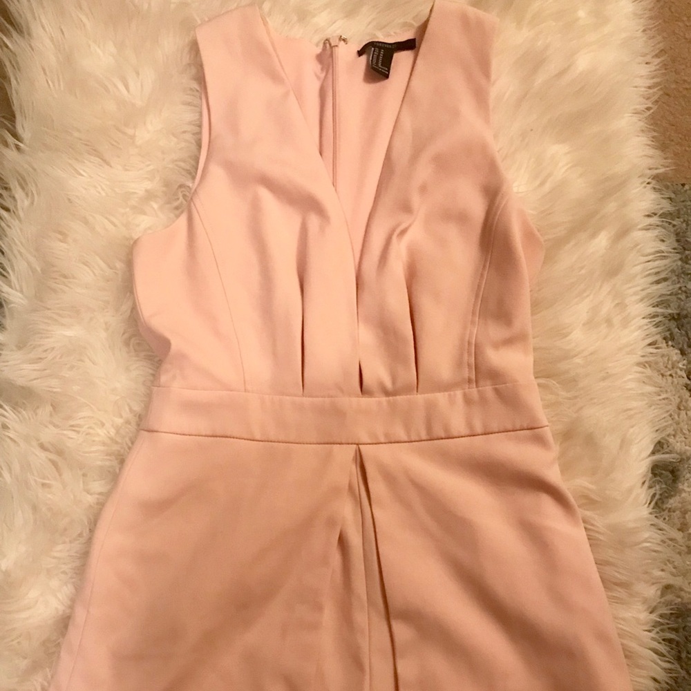 Forever 21 blush deep plunge romper